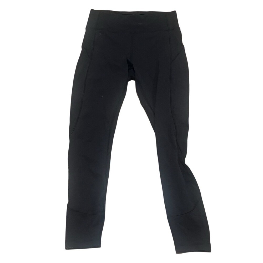 Lululemon Leggings Womens Size 8 Black High Rise Yoga Running Athletic